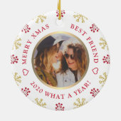 What A Year 最高の Friend Christmas 2020 セラミックオーナメント (裏面)