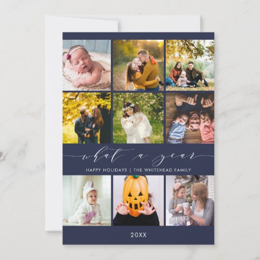 What a Year 軍事レビュー ホリデーシーズン写真 シーズンカード (正面)