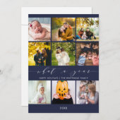 What a Year 軍事レビュー ホリデーシーズン写真 シーズンカード (正面/裏面)