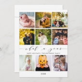 What a Year | 1年の振り返り ホリデーシーズン 写真 シーズンカード (正面/裏面)