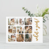 What a Year 12写真と文字 パーソナライズされた シーズンカード (スタンド正面)