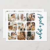 What a Year 12写真と文字 パーソナライズされた シーズンカード (正面/裏面)