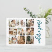 What a Year 12写真と文字 パーソナライズされた シーズンカード (スタンド正面)