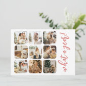 What a Year 12写真と文字 パーソナライズされた シーズンカード (スタンド正面)