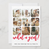What a Year 12写真と文字 パーソナライズされた シーズンカード (正面)