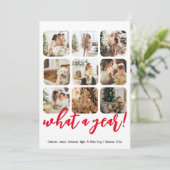 What a Year 12写真と文字 パーソナライズされた シーズンカード (スタンド正面)