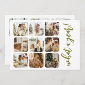 What a Year 12写真と文字 パーソナライズされた シーズンカード (正面/裏面)