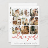 What a Year 12写真と文字 パーソナライズされた シーズンカード (正面/裏面)