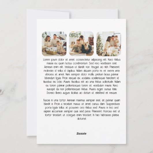 What a Year 12写真と文字 パーソナライズされた シーズンカード (裏面)