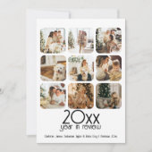 What a Year 12写真と文字 パーソナライズされた シーズンカード (正面)