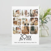 What a Year 12写真と文字 パーソナライズされた シーズンカード (スタンド正面)