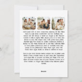 What a Year 12写真と文字 パーソナライズされた シーズンカード (裏面)