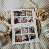 What A Year | 12枚の写真を使ったクリスマスホリデーコラージュ シーズンカード