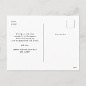 What a Year 12 Photo Christmas パーソナライズされた シーズンポストカード (裏面)