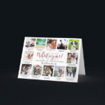 What A Year 12 Photo Collage Captions Family Holid シーズンカード<br><div class="desc">12枚の写真、キャプションお気に入りの、名前でパーソナライズして、思い出に残るおもしろいのホリデーカードを作成する。Thisisnomeによる設計©</div>