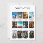 What a Year 12 Photos Christmas Minimalist シーズンカード (裏面)