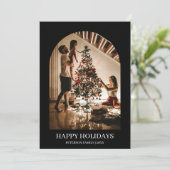 What a Year 12 Photos Christmas Minimalist モダン シーズンカード (スタンド正面)