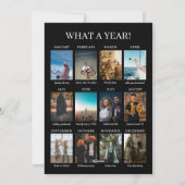 What a Year 12 Photos Christmas Minimalist モダン シーズンカード (裏面)