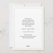 What a Year 18フォトコラージュ&キャプション金ゴールド白 シーズンカード (裏面)