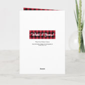 What A Year 2 Photo Christmas Red Buffalo Check シーズンカード (裏面)