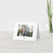 What a Year Christmas 2 Photo Greeting カード (裏面)