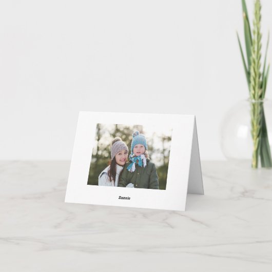 What a Year Christmas 2 Photo Greeting カード (裏面)