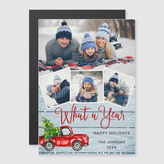 What a Year Christmas 4 PHOTO Magnetic Card (正面/裏面)