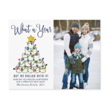 What a Year Christmas Photo Greeting