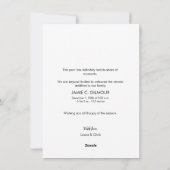 What a Year Christmas Photos Birth Announcement シーズンカード (裏面)