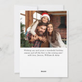 What a Year Christmas Red Farm Truck 4写真 シーズンカード (裏面)