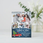 What a Year Christmas Red Farm Truck 4写真 ポストカード (スタンド正面)