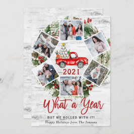 What a Year Christmas Red Farm Truck 6の写真 シーズンカード