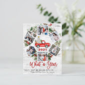 What a Year Christmas Red Farm Truck 6の写真 シーズンポストカード (スタンド正面)