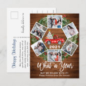 What a Year Christmas Red Farm Truck 6の写真 シーズンポストカード (正面/裏面)