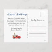 What a Year Christmas Red Farm Truck 6の写真 シーズンポストカード (裏面)