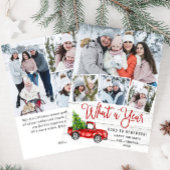 What a Year Christmas Red Farm Truck 7写真 シーズンカード