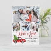 What a Year Christmas Red Farm Truck 7写真 シーズンカード (スタンド正面)