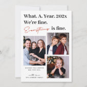 What A Year Everything 素晴らし Photoモダン 3 シーズンカード (正面)