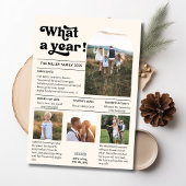 What A Year Family モダン Photo Collage Review シーズンカード