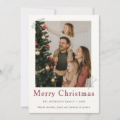 What a Year Family | レビュー年のクリスマス シーズンカード (正面)