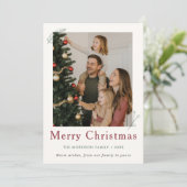 What a Year Family | レビュー年のクリスマス シーズンカード (スタンド正面)