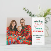 What A Year Family Christmas Holidayフォトカード シーズンカード (スタンド正面)