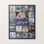 What a Year Family Photo Collage Navy Blue Holiday ジグソーパズル<br><div class="desc">何という一年の思い出家族の祝楽しみユニークとおもしろい写真コラージュ休日のパズル。青もし、白、グレー以外の色の背景または文字を好む。以下の手順を参照。デザインはエレガント手書きスタイルの台本の書モダン道、タイポグラフィの家族の名前と年、そして17の画像を選択して機能。(画像の配置のヒント：写真を正確に中央に配置する簡単方法は、Zazzleウェブサイトにアップロードする前にトリミングする。 2020もし年、コロナウイルスcovid-19の結果として隔離、社会的分娩、ホームスクーリングのために前例のない年を持っていた、いくつかのおもしろいを一緒にパズルを置いて何をしたかを示す。ハッピー2021!人スタイリッシュに懸命のクリスマスギフトを作る。背景の色を変更するには、「クリックPersonalize」または「Personalize thisテンプレートをパーソナライズ」し、次に下にスクロールして「クリックToFurantカスタマイズ」を選択します。 手側の離れ列にクリックは「背景」。 カラーボックスのあるメニューが表示される。カラーボックスの1つを選択して色を選択するもしか、より大きな選択が必要な場合はクリック、プラス( )記号を選択して色を選択する。好きな色がのまわりに見つかるまでドットを移動するか、下部の白いボックスに16進数を入力する。次もしの手順に従って、文字の色を変後を追更する。それ以外の場クリック合は「完了」。 文字の色を変更するには：手離れ側の列には「レイヤクリックー」と入力しクリックて、変更する文字を示すボックスを表示します。画面の右側のメニューで、カラーボックスを表示すクリックる「カラー」と表示されるボックス。(もしカラーボックスは既に表示さクリックれ、の「色」はカラーボックスを非表示にするので、表示するには再クリック度する必要がある)。 カラーは、3つの方法から選択できる。(1)カラーの正方形の1つを選択する、(2)16進数を入力する、(3)「カラーピッカー」を選択しカスタムて、好きなカラーが見つかるまでドットを移動するのまわりに。終わったクリックら「完了」。</div>