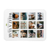 What A Year Family Photos Holiday マグネット (横)