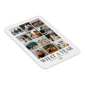 What A Year Family Photos Holiday Card マグネット (右側)