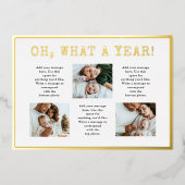 What A Year Foilホリデーカード 箔シーズンカード (正面)