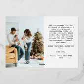 What A Year Foilホリデーカード 箔シーズンカード (裏面)