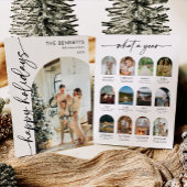 What A Year Happy Holidays Photo シーズンカード