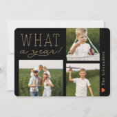 What A Year Holidayフォトカード シーズンカード (正面)
