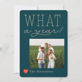 What A Year Holidayフォトカード シーズンカード